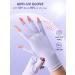 Premium UV Protection Gel Manicure Gloves - Fingerless Anti UV Gloves for Nail Lamp & Skin Care - Light Purple - Buy Online on SooperMarket.com