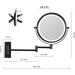 10X LED Wall Mounted Lighted Makeup Mirror with 3 Color Lights & Touch Screen Dimming - Double Sided Magnifying Mirror for Bathroom Vanity (Black) - Buy Online on SooperMarket.com