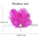GENBREE 1920s Flapper Headpiece - Rose Red Feather Rhinestone Gatsby Headband for Women - Buy Online on SooperMarket.com
