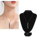 Breathing Necklace Anxiety Relief Necklace Unisex Fashionable Stainless Steel Stress Relief Necklace for Anxiety Relaxation Meditation Calming Down Panic Attack Relief (Black) - Buy Online on SooperMarket.com