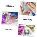 NOLITOY Eyelash Storage Box - 6 Pcs Lash Tray Organizer for False Eyelashes | Crystal Plastic Lash Case | Perfect Eyelash Holder 8.3x8.3CM - Buy Online on SooperMarket.com