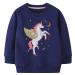 Girls Sweatshirt for Kids Cotton Top Casual Jumper Girl T Shirt Toddler Clothes Long Sleeve Pullover Age 1-12 Years 1-2 Years Blue