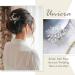 Unicra Bridal Wedding Hair Comb - Silver Crystal & Pearl Hair Accessories for Women & Girls - Buy Online on SooperMarket.com