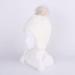 LANGZHEN Toddler Winter Hat Earflap Knit Cap Fleece Lined Beanie - White (6-12 Months) - Buy Online on SooperMarket.com