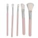 Rotating & Folding Makeup Brush Set with LED Mirror | Ideal for Travel Dorms & Home - Perfect for Makeup & Eyebrow Grooming - Buy Online on SooperMarket.com