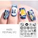Alexnailart Nail Stamping Printing Plate Template Image Plate Stamper Scraper Chinese traditional Mid-Autumn Festival Theme Moon cake Pattern Nail Art Decoration DIY Print Manicure Design FE012 - Buy Online on SooperMarket.com
