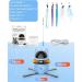 PETTOM Interactive Cat Toy 3-in-1 Automatic - 2023 Upgrade with Rotating Feather Tracks Ball - USB Rechargeable Kitten Toy for Indoor Cats - Blue - Buy Online on SooperMarket.com