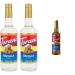 Torani Vanilla Flavour Syrup 750ml bottle 2 Pack Transparent & Salted Caramel Flavour Syrup PET (Plastic) 750ml