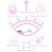 DogieLyn Reusable Silicone Eyeliner Stencil Cat Shape | Eyebrow Pencil & Eyeshadow Applicator Guide Template | Blue Lazy Makeup Tool - Buy Online on SooperMarket.com