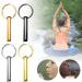 Stainless Steel Key Ring Anxiety Ring Stress Relief Whistle Gold Meditation Breathing Exercise Device for for Women Men Mindful Breathing Relax Relief Stress Relief Calming Down (Rose Gold) - Buy Online on SooperMarket.com