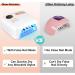 Linssy 72W UV LED Nail Lamp for Gel Nails - Professional Nail Lamp with 4 Timer Settings and LCD Display - Buy Online on SooperMarket.com