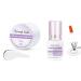 Cluster Lash Glue Clear Strong Hold Lash Glue Mild Fast Drying Waterproof Eye Lash Glue and Lash Remover Rose Low Irritation for Lash Extensions/Lash Clusters Cream Remover