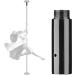 AW 45mm Dancing Pole Extension - 125mm Silver Black Color - Fitness Spinning Exercise Club - Buy Online on SooperMarket.com