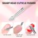 Makartt Nail Shaver - Double Head Cuticle Pusher Pink Stainless Steel Tool for DIY Nail Art & Manicure - Buy Online on SooperMarket.com