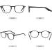 ZENOTTIC Vintage Round Glasses Frame - Retro Clear Lens Nerd Glasses for Men & Women - C3 Black - Stylish & Prescription-Free - Buy Online on SooperMarket.com