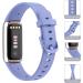 3 Pack Silicone Bands for Fitbit Luxe with Screen Protector Case - Women's Sport Replacement Wristbands - White, Pink, Violet - Large - Buy Online on SooperMarket.com