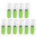 Hemoton 10 pieces Nasal spray bottle 15 ml nasal sprayer bottle nasal spray bottle Refillable Nasal fans nasal spray container empty spray bottles 9x 2.4x2.4 cm green