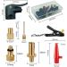 Universal Bicycle Valve Adapter Pump Head Set | Schrader Presta & Dunlop Compatible | Perfect for All Tires & Footballs - Buy Online on SooperMarket.com