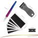 EHDIS Hair Extension Tape Set - 144pcs Pre-cut Double Sided Adhesive Tapes with Tweezers and Scraper for Lace Wig, Hairpiece, Toupee, Hair Weft - Easy Removal and Secure Attachment - Buy Online on SooperMarket.com