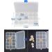DUOFIRE Adjustable Plastic Organizer Container Storage Box with 15 Grids - 4 Pack, Ideal for Jewelry, Beads, Earrings, Fishing Hooks, Small Accessories - Buy Online on SooperMarket.com