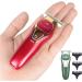 Mini Portable Electric Hair Trimmer - Small Hair Clipper for Bald Heads & Easy Haircuts - Fashion Red - Buy Online on SooperMarket.com