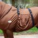 RL24 Eczema Ceiling for Horses | Light Brown | Protective Flying Sheet with Neck & Abdomen | Fine-Meshed Double Closure & Leg Cords | 115cm - Buy Online on SooperMarket.com