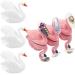 Tangger 6PCs Nageltips holder stand flamingo and white swan nail stand holder for nail art diy manicure salon or manicure display