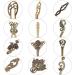 Buy 12 PCS Antique Bronze Chinese Hair Sticks - Vintage Decorative Hairpins for DIY Hair Accessories - Buy Online on SooperMarket.com