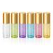 Pinkiou 5ml Glass Roller Bottles with Stainless Steel Balls Essential Oil Empty Bottles & Corkscrew for International Shipping - Buy Online on SooperMarket.com