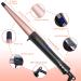1/2-1 Inch Tapered Curling Iron | Ceramic Hair Curler Wand | Adjustable Temperature | Heat Resistant Glove | Rose Pink - Buy Online on SooperMarket.com