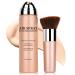 Airbrush Makeup Foundation for Mature Skin Silky Spray Foundation Makeup Long Lasting Full Coverage Foundation for Concealer Brighten-01 Natural 01# Natural