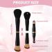 Mini 4 in 1 Makeup Brush Stackable Dual Ended Makeup Brush Mini Travel Makeup Brushes Set with Powder/Blush Brush Brush Blending Brush - Buy Online on SooperMarket.com