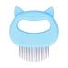 Cat Grooming Comb Moderately Bent Comfortable Grip Durable Cat Shell Comb Environmentally Friendly for Dog for Cat(blue)
