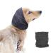 Pattepoint Dog Snood Dog Grooming Ear Muffs Noise Protection Dog Neck and Ears Warmer Headwear for Comfort Anxiety Relief and Calming Dog Ear Protectors Pet Cat Dog Hoodie Grey M M Grey
