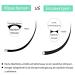 Flat Lashes 0.15 & 0.20 | C CC D DD Curl Eyelash Extensions | Matt Black 8-15mm Mix | 1-Pack BM-C-0.20-9mm - Buy Online on SooperMarket.com