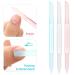 Shop WLLHYF 3-Piece Glass Cuticle Pusher Set - Dual-Ended Manicure Tools for Nail Care (Blue Pink Transparent) | International Shipping Available - Buy Online on SooperMarket.com