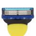 Manual Rotating Blade Razor for Men - Corded Hair Removal Tool with Removable Head | Beard Care Set (Yellow) - Buy Online on SooperMarket.com
