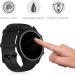 kwmobile Huami Amazfit GTR 2 / 2e Cover (Set of 2) - Tempered Glass & Plastic Frame, Black - Buy Online on SooperMarket.com