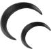 Moon Hair Stick Accessories Carved Fashion Wooden Lightweight Safe Moon Hair Fork for Long Hair (Black) - Buy Online on SooperMarket.com