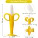 HAILI Baby Banana Toothbrush with 2 Finger Toothbrushes Soft Silicone Baby Teething Toy Teether Chew Toy for Babies 3-6 Months 6-12 Months - Buy Online on SooperMarket.com