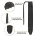 32 Inch Natural Black Straight Ponytail Extension | Heat Resistant Synthetic Wrap Around Ponytail for Women and Girls - Buy Online on SooperMarket.com