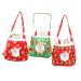 Gogogmee Santa Present 3pcs Christmas Candy Bag Candy Bags Christmas Tote Bags Xmas Bags Bag Backpack Decorate