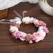 JSGHGDF Flower Headbands Women Bride Flower Crown For Wedding Party Supply Floral Garlands Crown Hair Wreath Floral Headbands Coffee color - Buy Online on SooperMarket.com
