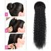 30 Curly Drawstring Ponytail Extension - Synthetic Hairpiece for Women (1B#) - Buy Online on SooperMarket.com