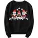 Women's Christmas Sweatshirt Snowman Penguin Print O-Neck Raglan Pullover Comfy Warm Xmas Jumper - Buy Online on SooperMarket.com