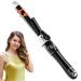 Hair Curler Automatic Curling Iron: 1.1inch Waver Hair Tool with 30s Instant Heat - Rotating Curling Wand Black