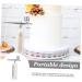 WOFASHPURET 1 Set Spray Hydrating Apparatus Nail Kit Cake Decorating Kit Makeup Kit Aluminum Alloy White 19.00X15.50X4.50CM White - Buy Online on SooperMarket.com