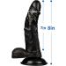 MV02-8 Inches Realistic Classic Hands-Free Suction Cup Penile with Suction Cup Suitable in Indoor for Women (Black) - Buy Online on SooperMarket.com