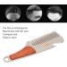 Stainless Steel Hair & Beard Comb - Multipurpose Sandalwood Pocket Moustache Comb for Grooming - Buy Online on SooperMarket.com