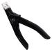 Nail Clippers Tip Cutters for Acrylic False Fake Gel Artificial Nails Rustproof Sharp Professional Manicure Pedicure Trimmer Nail Care Tools (Black)